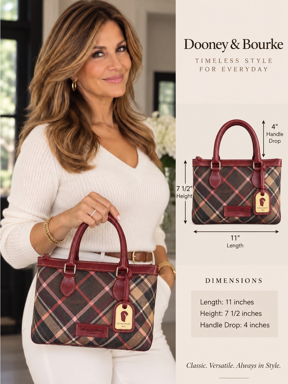 Dooney & Bourke Tartan Plaid Handbag